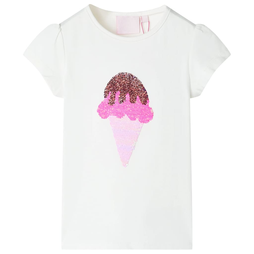 Vidaxl børneshirt 128 ECRU