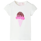 Vidaxl børneshirt 140 ecru