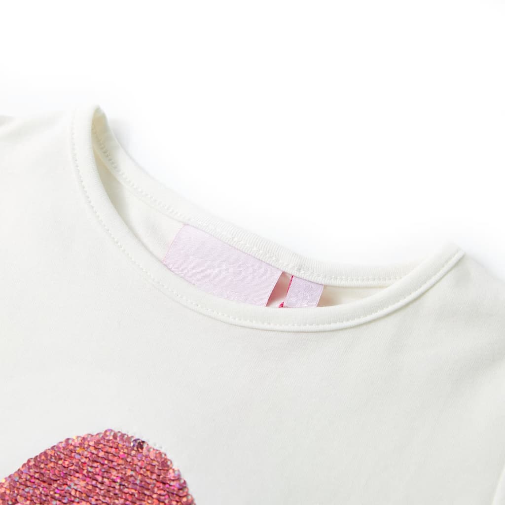 Vidaxl børneshirt 140 ecru