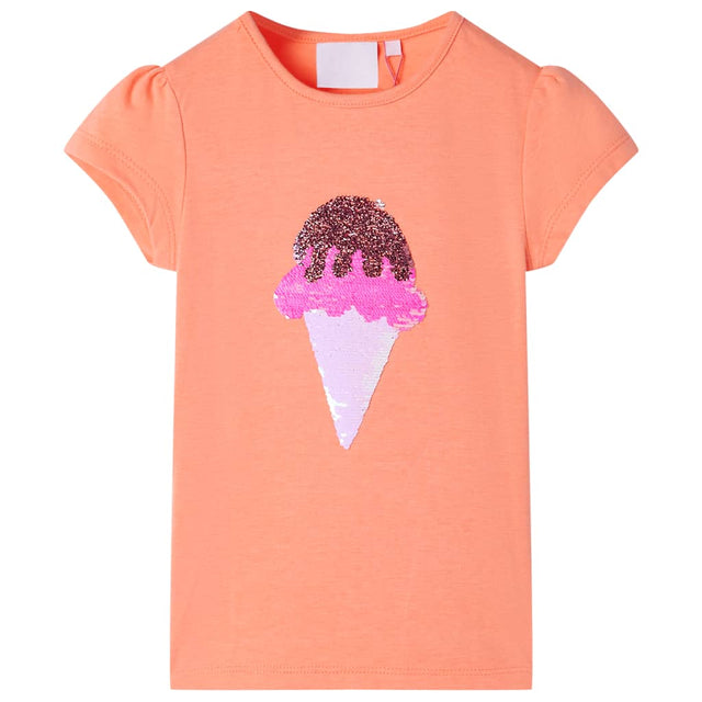 Vidaxl børneshirt 92 Neon Orange