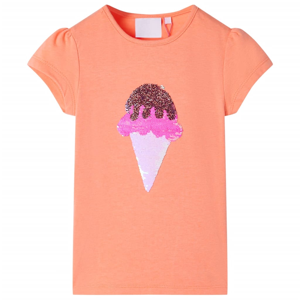 VidaXL børneskjorte 128 neon orange