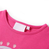 Vidaxl børneshirt 104 mørk pink