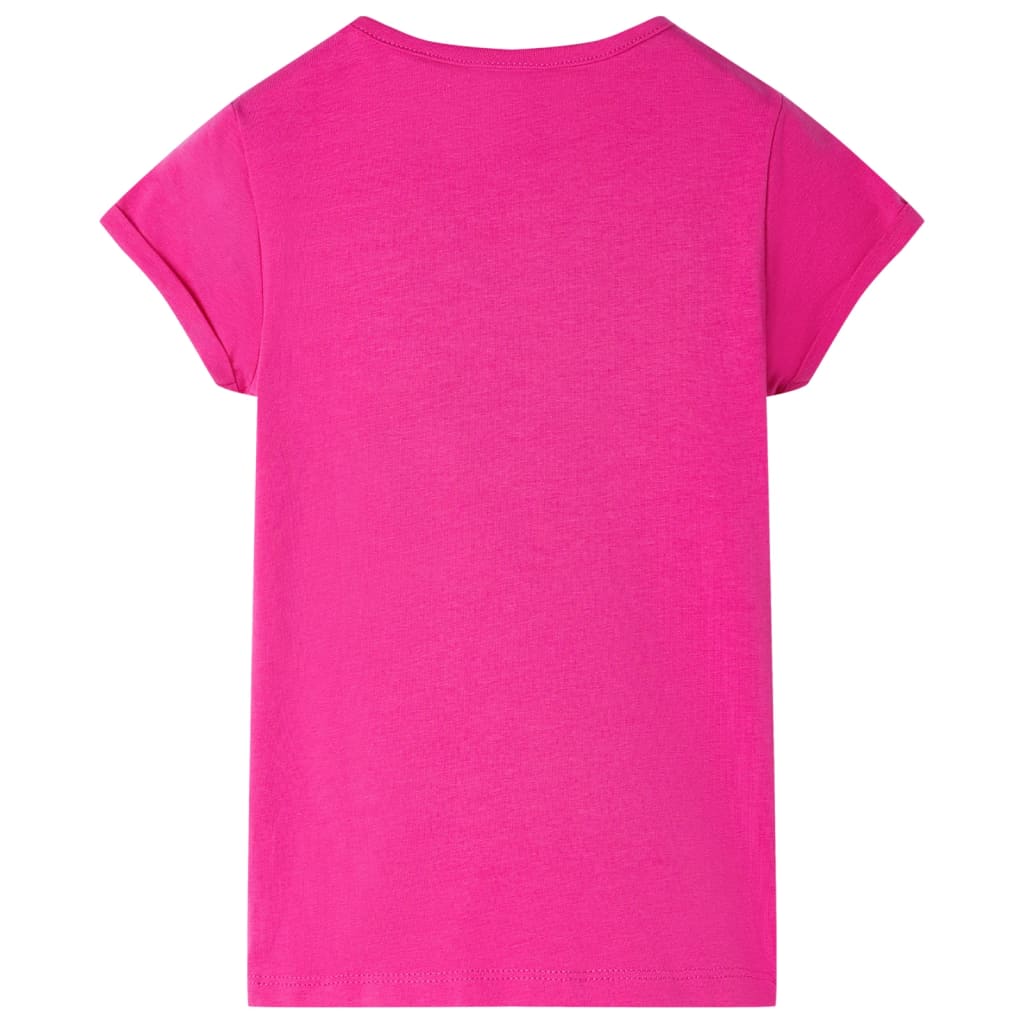 Vidaxl Børns skjorte 140 mørk pink
