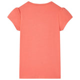 Vidaxl børneshirt 104 koralfarvet