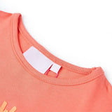Vidaxl børneshirt 104 koralfarvet