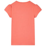 Vidaxl børneshirt 116 koralfarvet