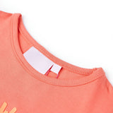 Vidaxl børneshirt 116 koralfarvet
