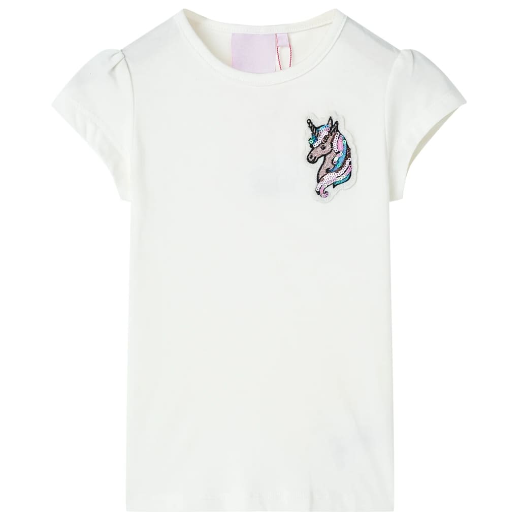 Vidaxl børneshirt 128 ECRU