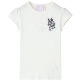 Vidaxl børneshirt 128 ECRU