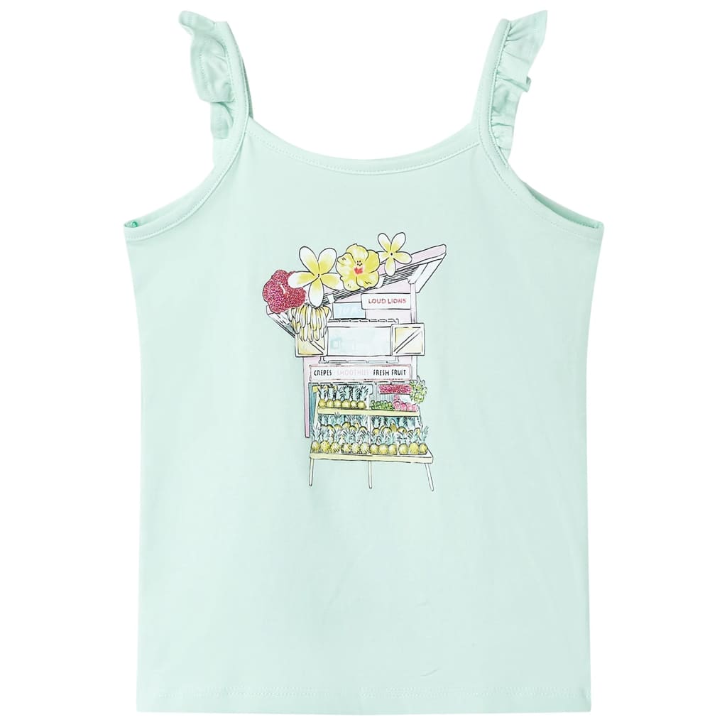 Vidaxl Børns Top 128 Light Mint