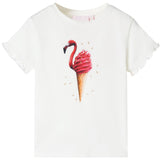 Vidaxl børneshirt 128 ECRU