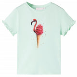 Vidaxl børneshirt 104 Let Mint
