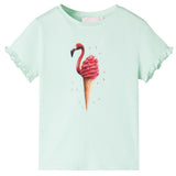 Vidaxl børneshirt 116 Let Mint