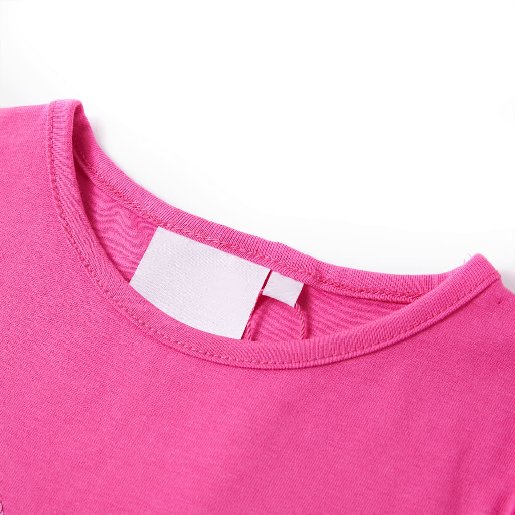 Vidaxl Børnestrøje med hætteærmer 92 mørk pink