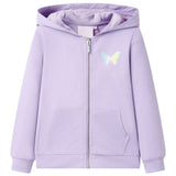 Vidaxl børne cardigan med hætte 128 Lilac