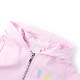 VidaXL børne cardigan med hætte 116 lys pink
