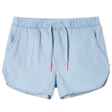 VidaXL børneshorts 92 blød denimblå