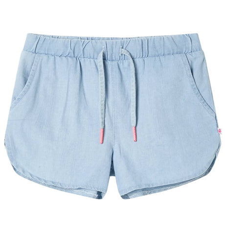 VidaXL børneshorts 140 blød denimblå