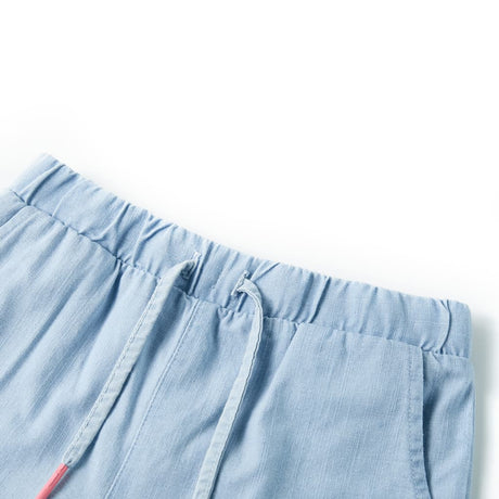 VidaXL børneshorts 140 blød denimblå