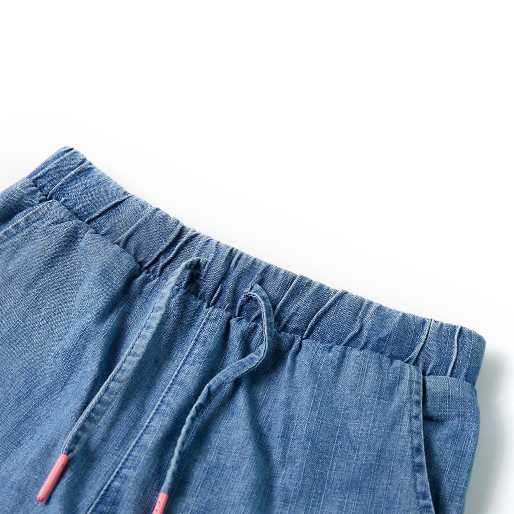 Vidaxl Børns shorts 92 denimblå