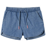 VidaXL børneshorts 128 denimblå