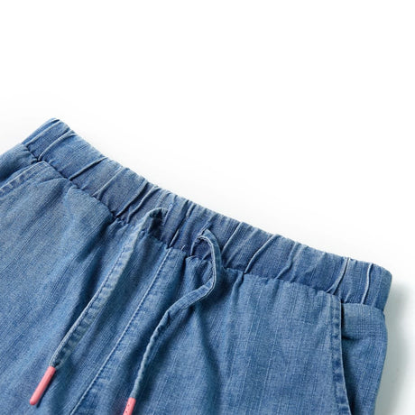 VidaXL børneshorts 128 denimblå