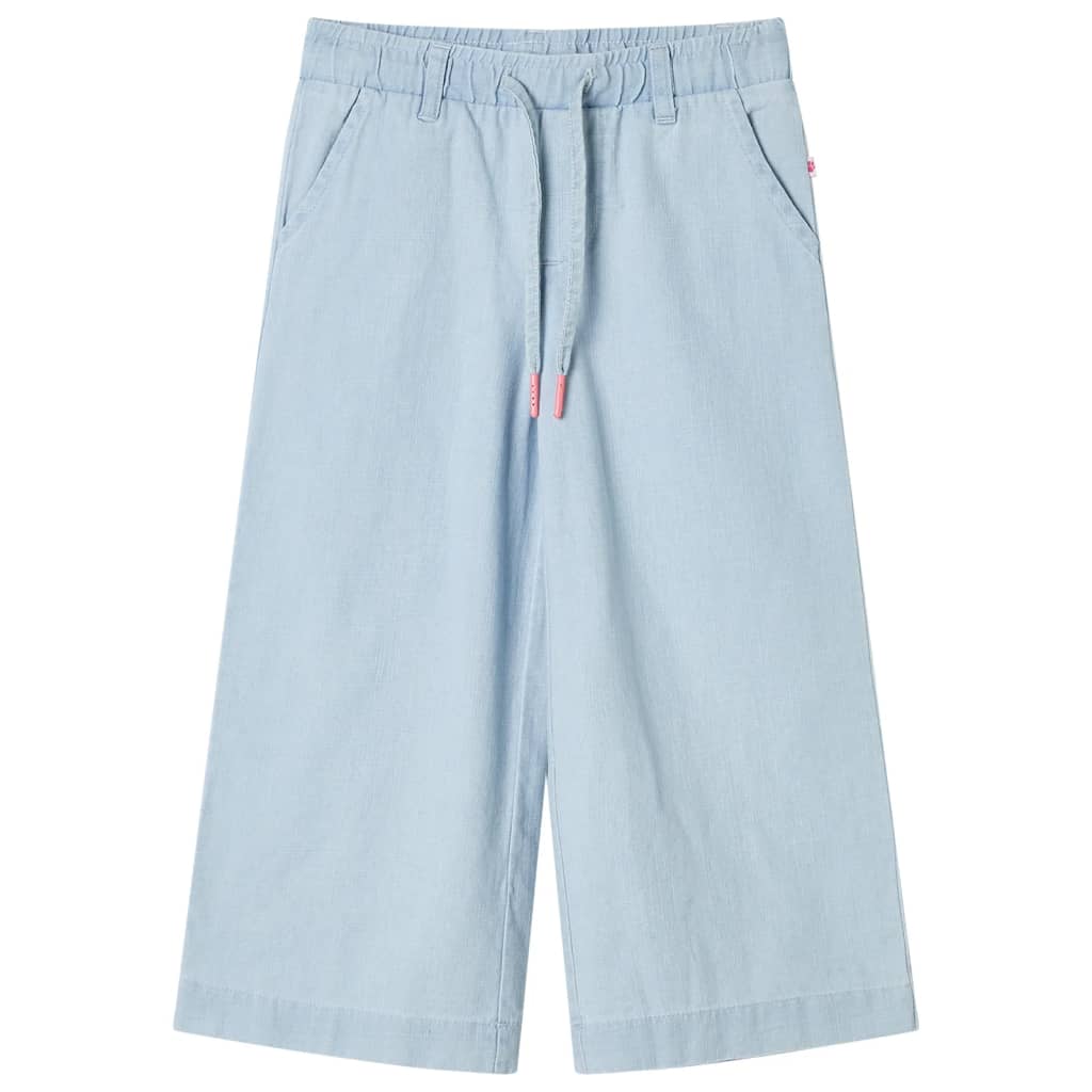 Vidaxl Børnebukser 92 Soft Denim Blue
