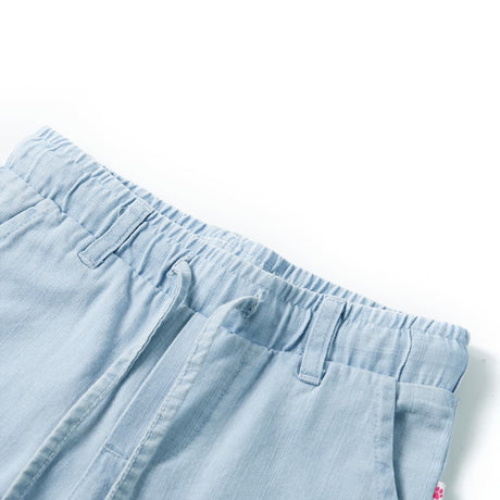 Vidaxl Børnebukser 128 Soft Denim Blue