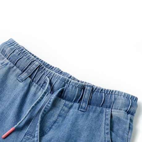 Vidaxl Børnebukser 128 denimblå