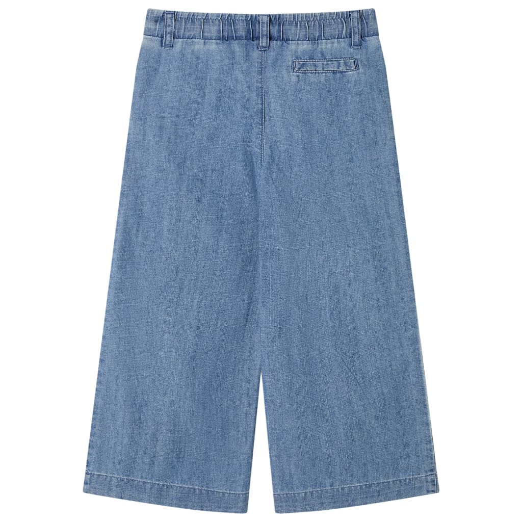 Vidaxl Børnebukser 140 denimblå
