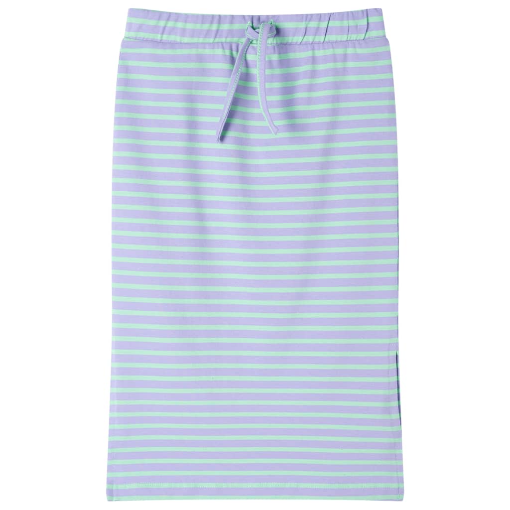 Vidaxx børneskørt lige med striber 128 bright mint
