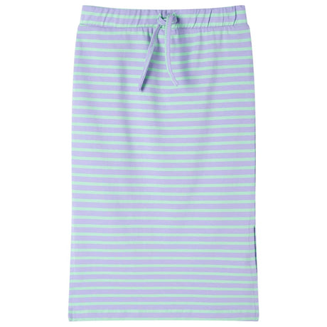 Vidaxx børneskørt lige med striber 128 bright mint