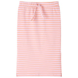 Vidaxl Børns nederdel lige med striber 92 Pink