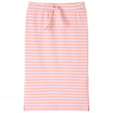 VidaXL børneskørt lige med striber 104 pink