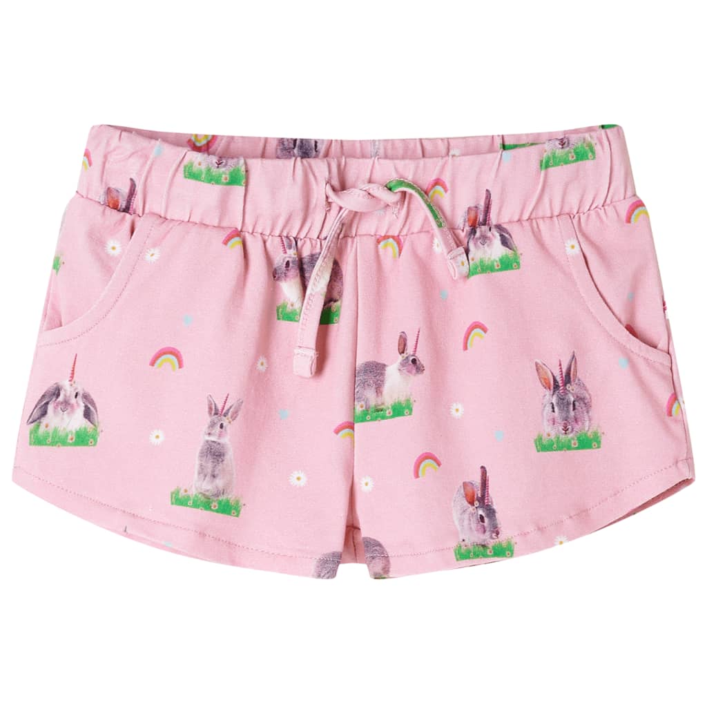 Vidaxl Børns shorts med Drawstring 104 lyserosa