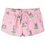 Vidaxl Børns shorts med Drawstring 104 lyserosa
