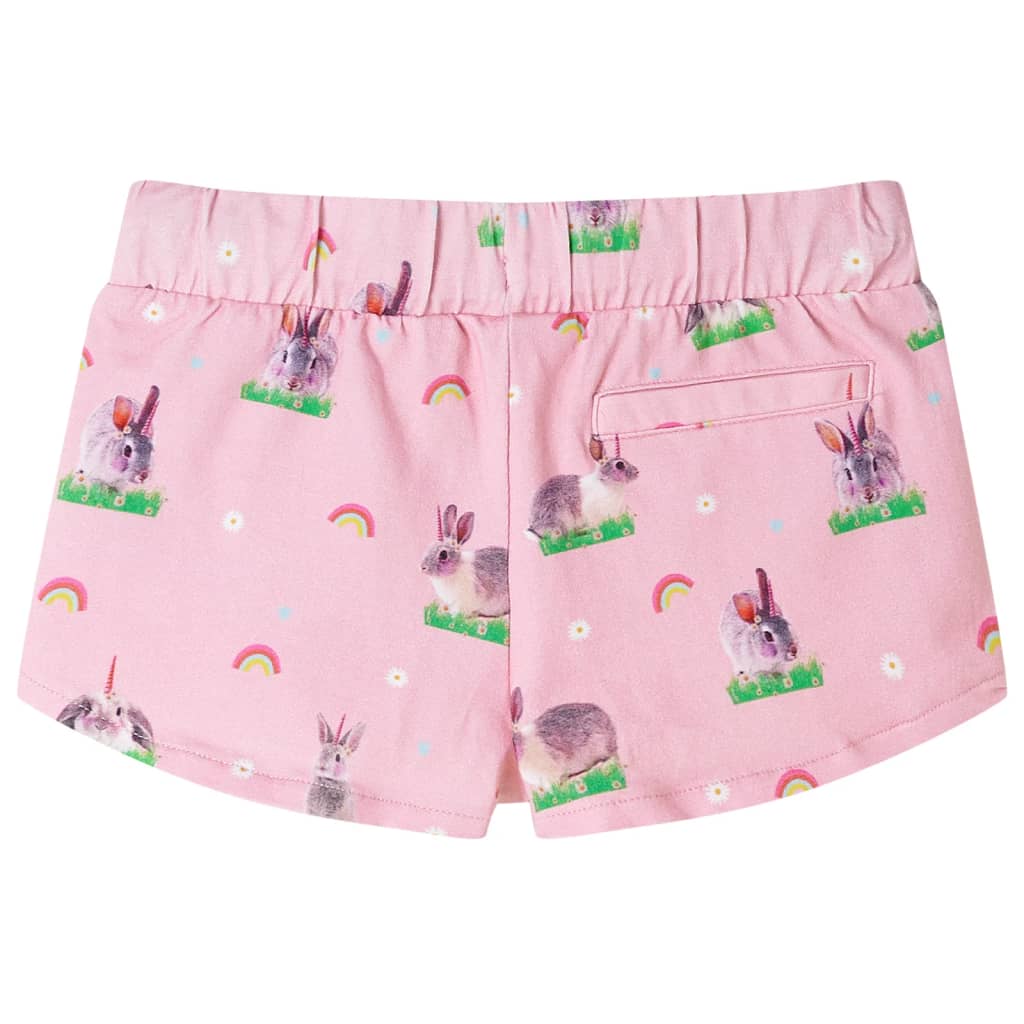 Vidaxl Børns shorts med Drawstring 140 lyserosa