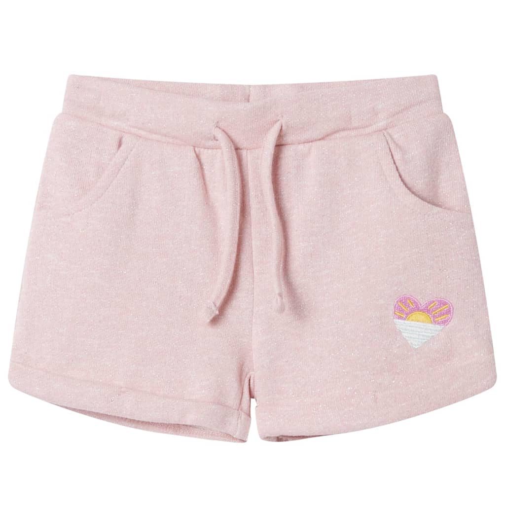 VidaXL børneshorts med snøre 128 blandet lys pink