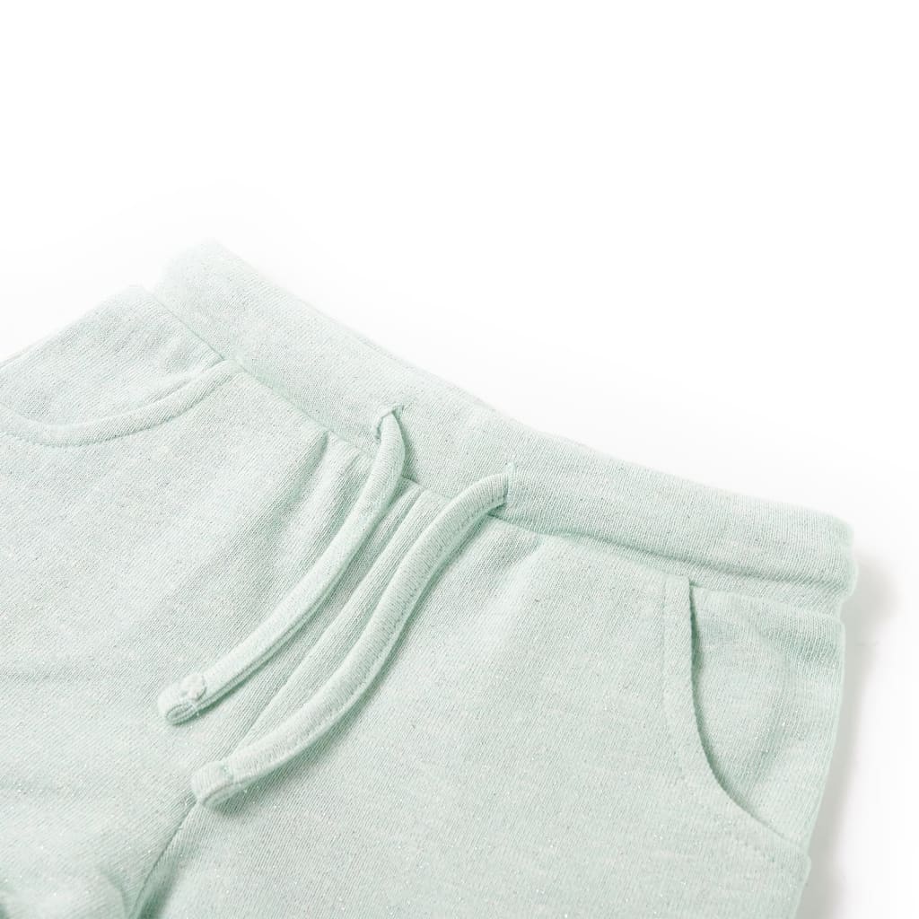 Vidaxl kindershorts met trekkoord 140 gemengd lichtmintkleurig