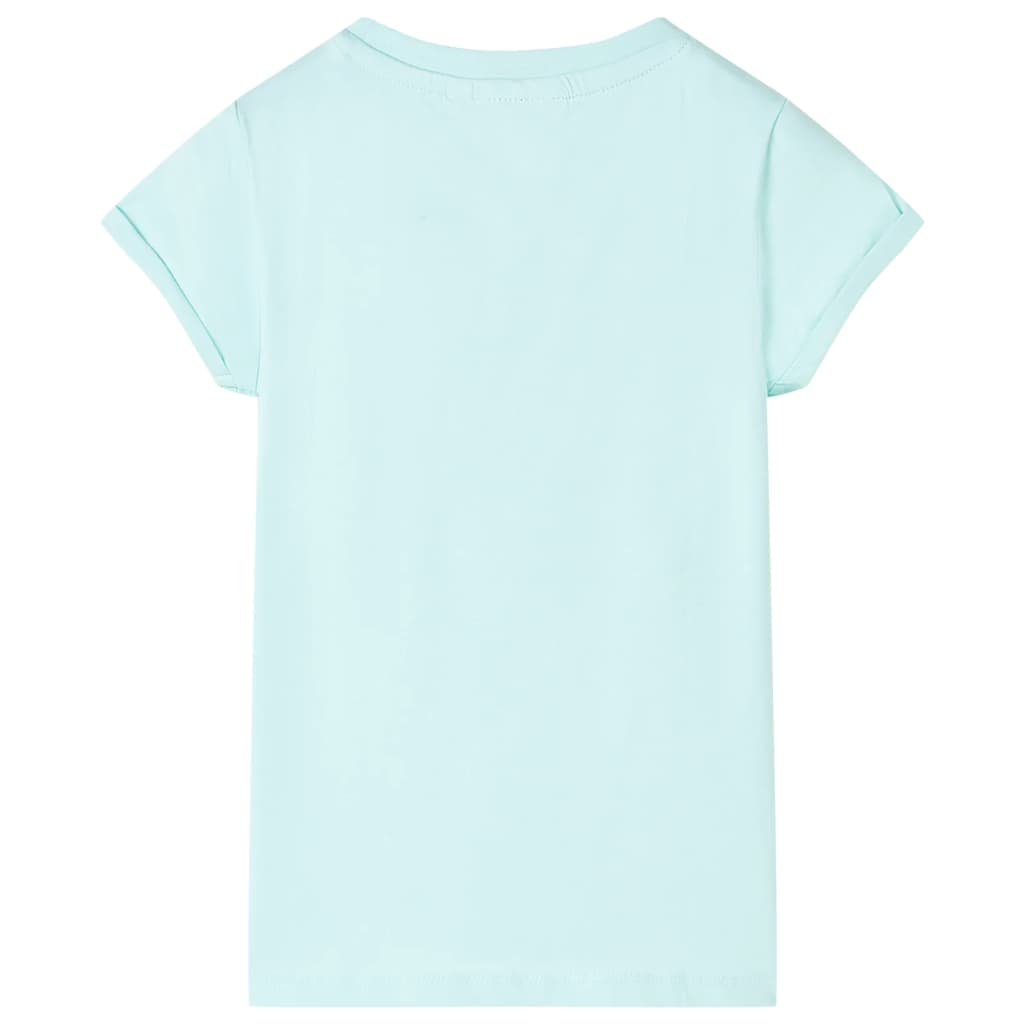 Vidaxl kindershirt 128 lichtzeeblauw