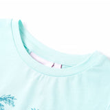 Vidaxl kindershirt 128 lichtzeeblauw