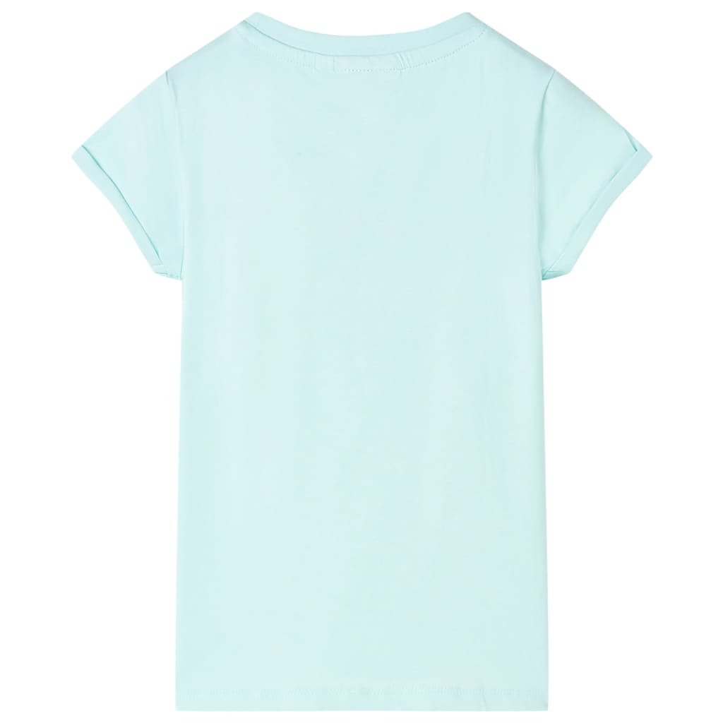 Vidaxl kindershirt 140 lichtzeeblauw