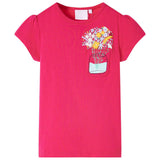 Vidaxl kindershirt 116 felroze