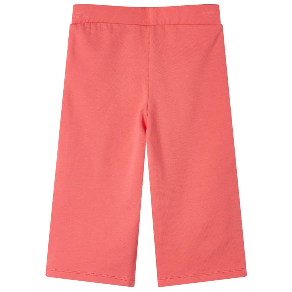 Vidaxl kinderbroek met wijde pijpen 128 koraalkleurig