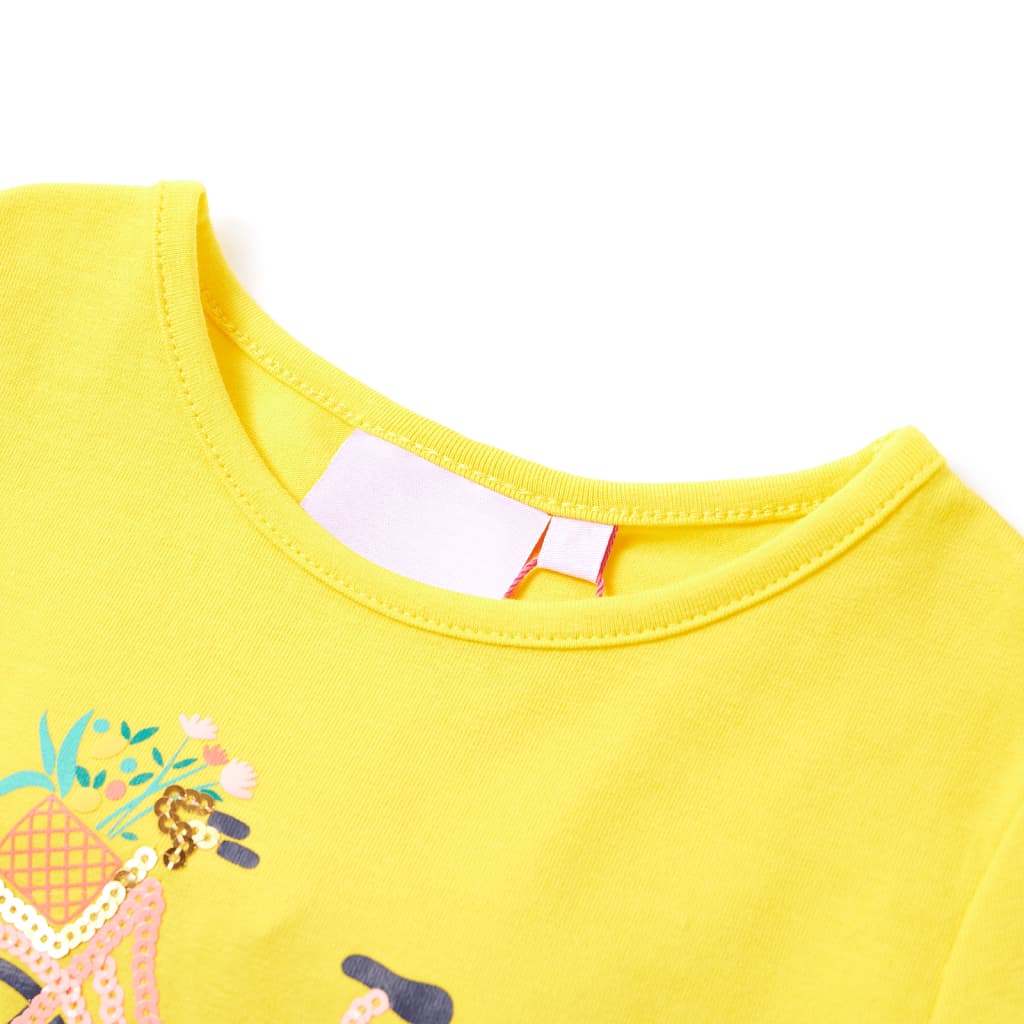 Vidaxl kindershirt 116 geel