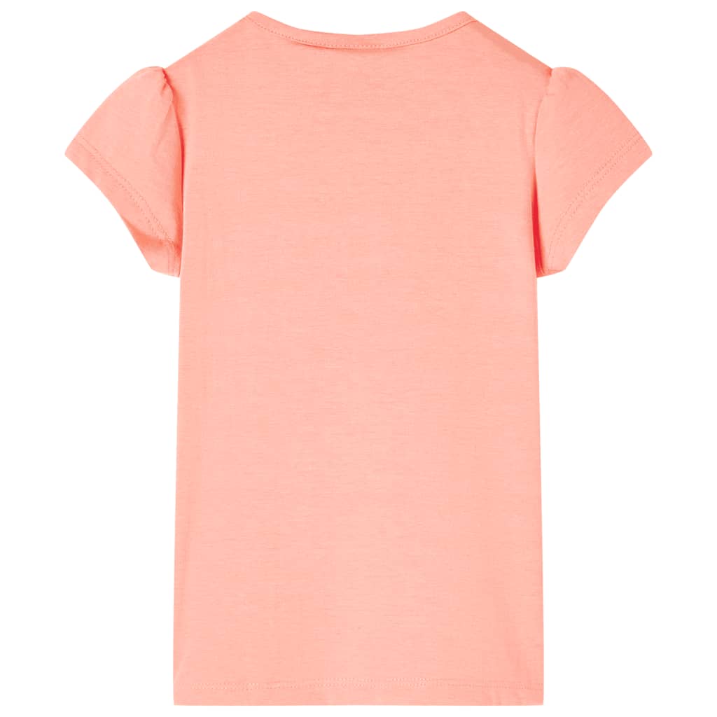 Vidaxl kindershirt 104 neonkoraalkleurig
