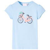 Vidaxl kindershirt 116 lichtblauw