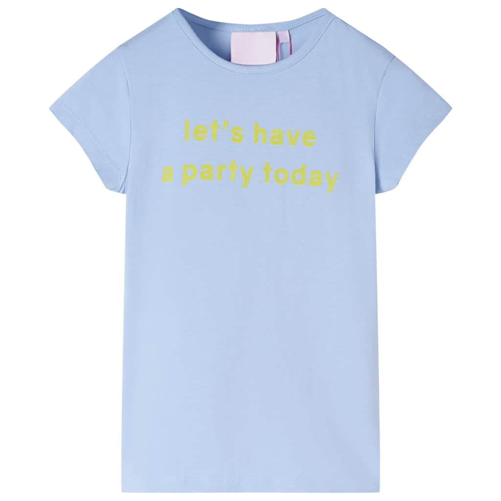 Vidaxl kindershirt 92 lichtblauw