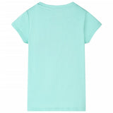 Vidaxl kindershirt 116 lichtmint