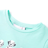 Vidaxl kindershirt 128 lichtmint